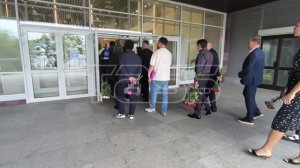 Прощание с тренером Эдуардом Сандлером во Владивостоке