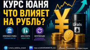 Курс рубля: что на самом деле влияет на юань? Нефть, ставка или Минфин? Цель движения по технике.