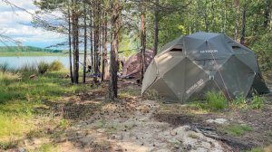 Наша новая палатка. Сборка и обзор палатки Октагон от компании Берег