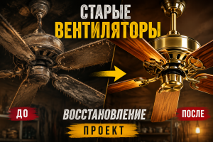 Реставрация старых потолочных вентиляторов