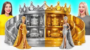 Строим крутой кукольный домик Gold vs Silver Challenge #Пранк-войны Супер Гипер ДО