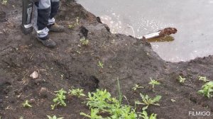 Установка  гильзы под дорогой,для прокладки кабеля или трубопроводда,не вскрывая  дорожного покрытия