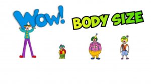 Steve and Maggie Clown/ Body size / Английский Детям