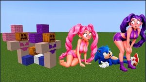 ЛИЛИ ЛАВБРЕЙДЗ ИЗ ПОППИ ПЛЕЙТАЙМ И СОНИК ВЛЮБИЛИСЬ В МАЙНКРАФТЕ SONIC X LILY LOVEBRAIDS