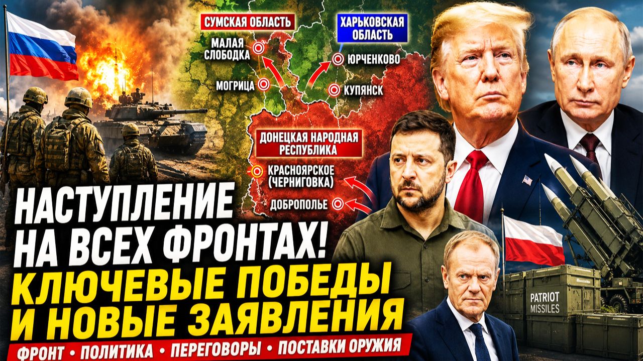 Сводка СВО. Что происходит сейчас Новые данные с фронта и неожиданное заявление Трампа.