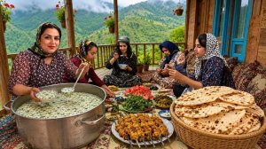 Выпечка деревенского хлеба, курицы с кислинкой  И Сбор урожая огурцов