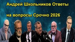 Андрей Школьников Ответы на вопросы Срочно 2026