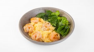 Скрэмбл с креветками