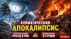 КЛИМАТИЧЕСКИЙ АПОКАЛИПСИС: Разрушительный ураган в Рио и адские пожары в Турции