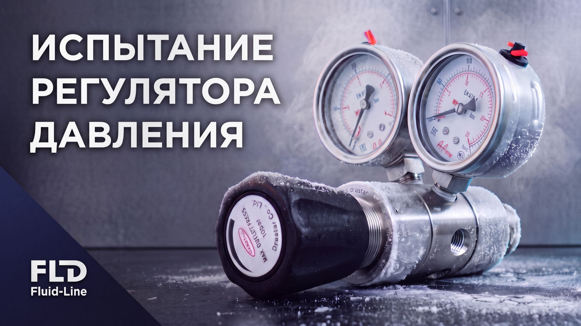Испытание регулятора давления Drastar при -60°C