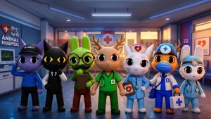 Играю в ANIMAL HOSPITAL, начало везения ( ROBLOX ).