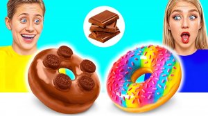 Мармеладная еда vs Настоящая еда vs Шоколадная еда Челлендж # Смешные Cитуации от TeenDO Challe