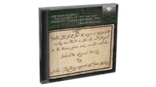 The John Reading Manuscripts Of Dulwich College Brilliant Classics  1CD  94454