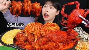 Мукбанг - морепродукты и токпокки