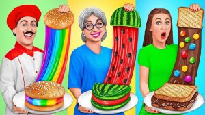 Кулинарный Челлендж# Я против Бабушки # Кухонные Гаджеты и Лайфхаки для Родителей