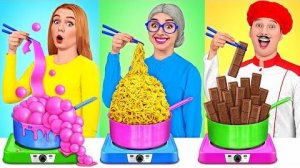 Кулинарный Челлендж# Я против Бабушки # Забавные Лайфхаки с Едой от Multi DO Challenge