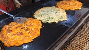 Корейские традиционные блины - корейская уличная еда