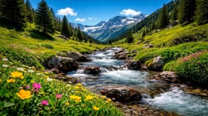 ПЕНИЕ ПТИЦ И ЖУРЧАНИЕ ВОДЫ В ЯСНЫЙ СОЛНЕЧНЫЙ ДЕНЬ 🌿 ШУМ ВОДЫ В ЛЕСУ 🌿 ЗВУКИ ПРИРОДЫ ДЛЯ СНА