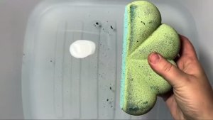 ASMR crush chalk 🟩🟢+H2O💦