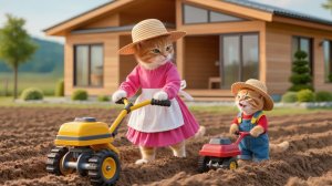 🌼 Мама-кошка и котенок вместе выращивают волшебный сад #Исцеляющее приключение матери и ре