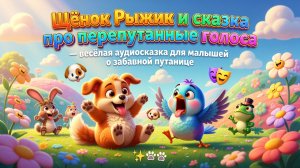 🐶🎭 Щенок Рыжик и сказка про перепутанные голоса — весёлая аудиосказка для малышей