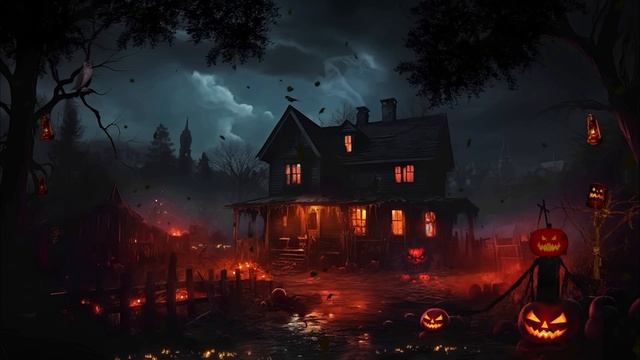 🏚 Атмосфера Хэллоуина в доме с привидениями жуткими звуками
