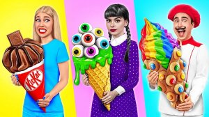 Кулинарный Челлендж# Уэнсдей Против Бабушки # Смешные Моменты от Multi DO Challenge