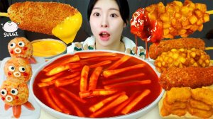 Мукбанг - курица и токпокки - с хрустом