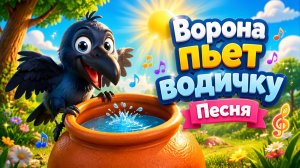 Ворона! 🐦⬛ Песенка для детей! 🎵 Мультик