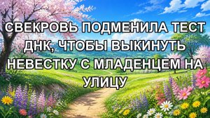 СВЕКРОВЬ ПОДМЕНИЛА ТЕСТ ДНК, ЧТОБЫ ВЫКИНУТЬ НЕВЕСТКУ С МЛАДЕНЦЕМ НА УЛИЦУ