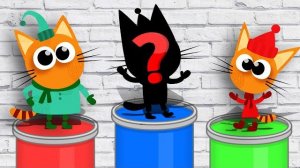 РАСКРАСКА - Раскрашиваем ТРИ КОТА Рисуем Коржика - Обучающее видео