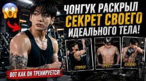 💪 Чонгук раскрыл секреты своего идеального тела! Вот как он тренируется!
