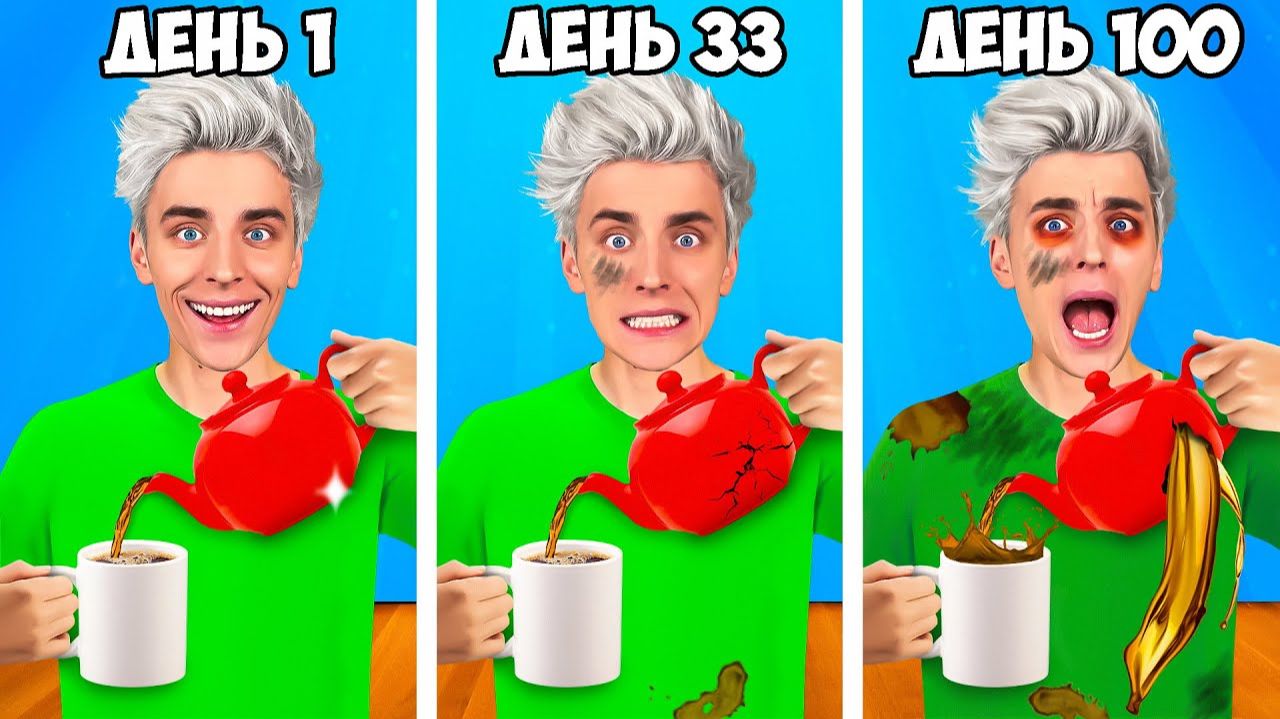 Проживаю 1 ДЕНЬ 100 РАЗ ! Застрял в ОДНОМ ДНЕ А4
