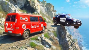 ЭПИЧЕСКОЕ БЕЗУМИЕ - СПУСКИ С ОБРЫВА. ПАДЕНИЯ И БЕЗУМНЫЕ АВАРИИ! - BeamNG Drive. Игры. Мультики