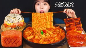 Мукбанг - курица и токпокки - вкусный выпуск