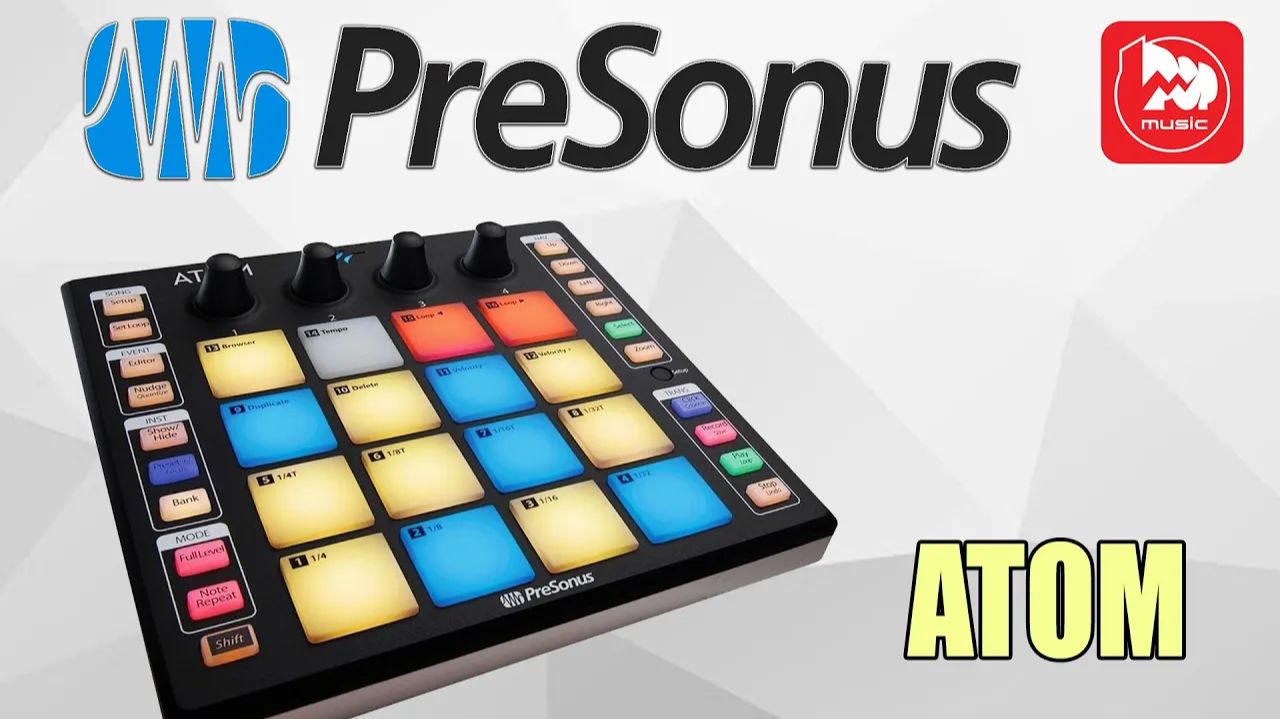 Миди-контроллер PreSonus Atom (16 крупных пэдов)
