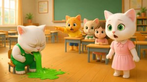 🐾🍏 Первый классный опыт любопытного котенка #Анимированная короткометражка с использование