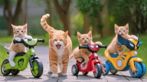Мама-кошка подстригает шерсть на ферме и делает тигровую шапку для котят дома🐾🎩🐯