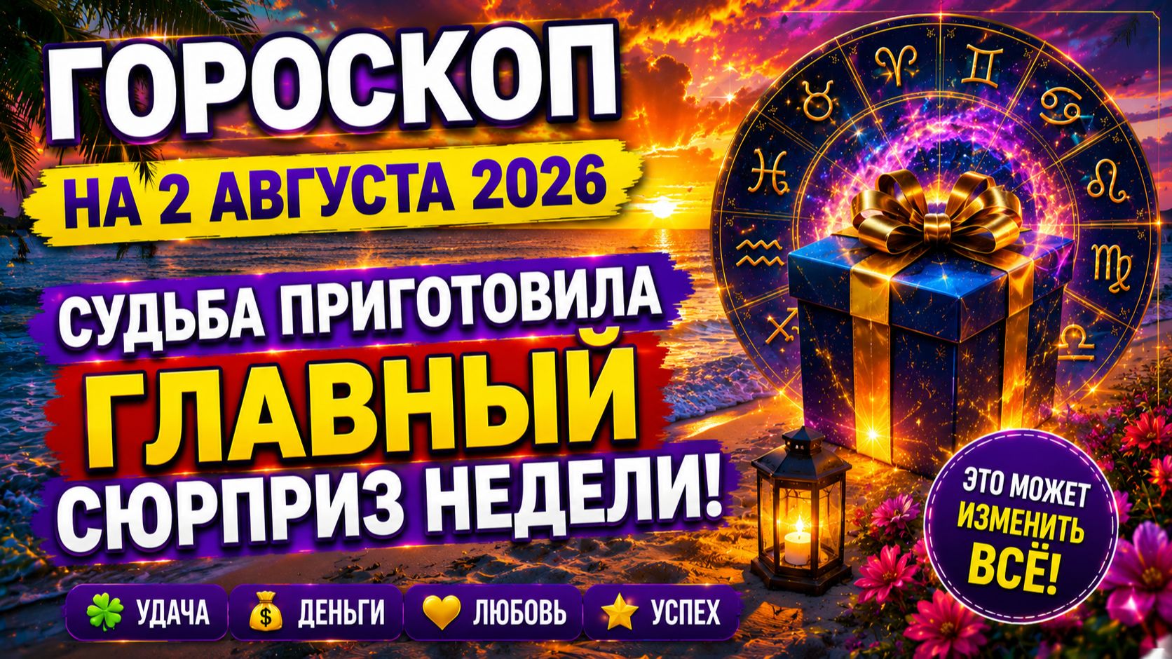 Гороскоп на 2 августа 2026 🔮 Судьба приготовила главный сюрприз недели!