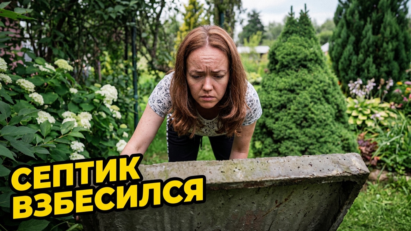 Хотели отдохнуть, но септик снова взбесился 😱 Дачные будни
