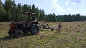 Приехал сгребать , а пришлось ворошить сено после очередного дождя. Почему нет сена на сенокосе.