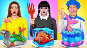 Кулинарный Челлендж# Уэнсдей Против Бабушки # Съедобная Битва Multi DO Challenge
