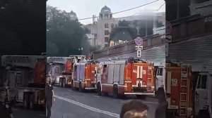 В Москве что-то страшное,‼️🇷🇺🏴☠Первые кадры с места взрыва в Москвы: