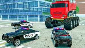 Мультик Monster Wheels против сержанта Лукаса _ Пожарная машина и герои-машинки для детей