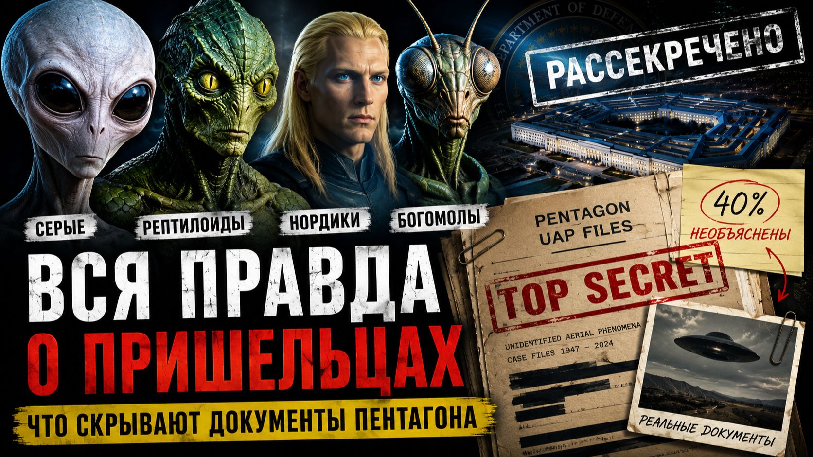 ВСЯ ПРАВДА О ПРИШЕЛЬЦАХ: что скрывают документы Пентагона!