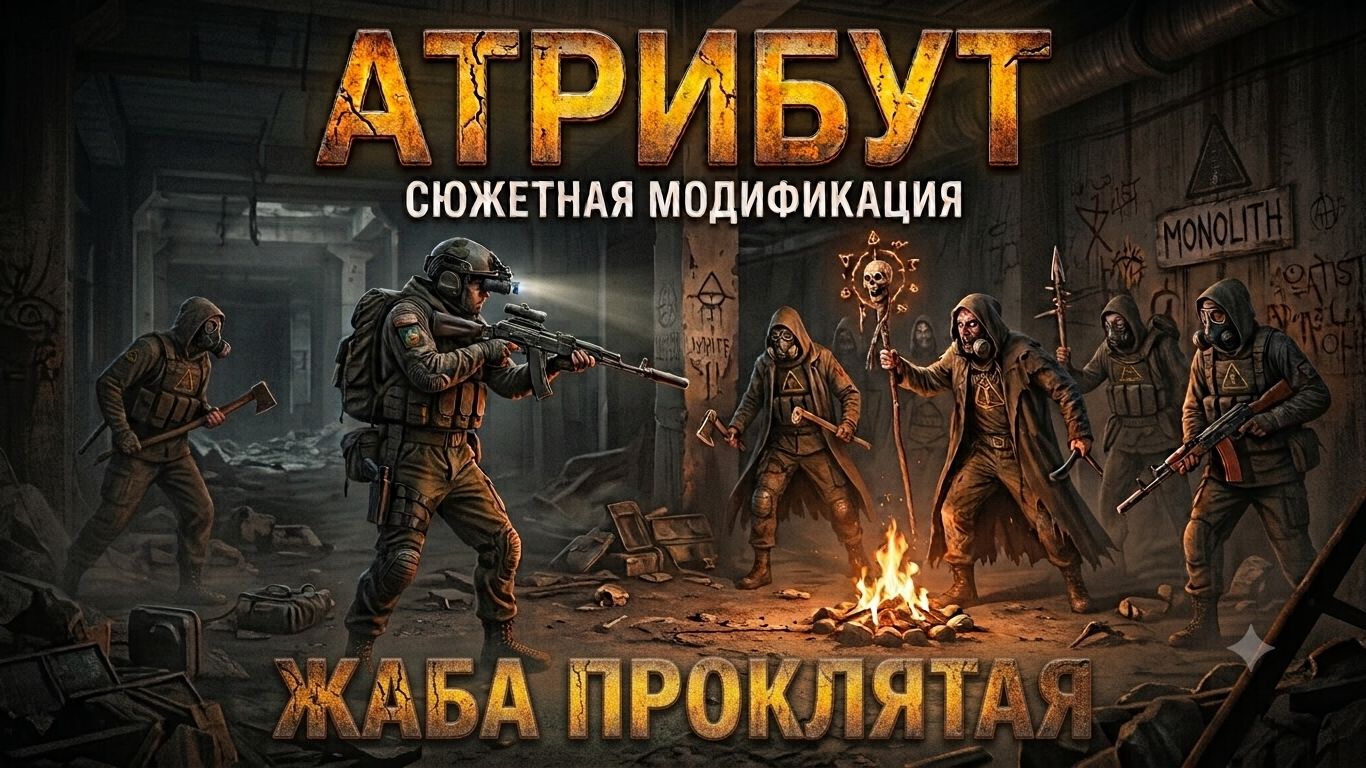 S.T.A.L.K.E.R. Атрибут. Лягушки бьют сектантов, а рыбы отрастили ноги