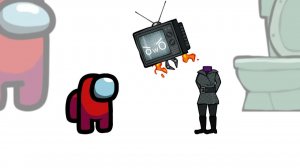 Мини-товарищ по команде убивает персонажей туалета Скибиди — Часть 4 | Среди нас