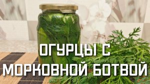 Огурцы с морковной ботвой на зиму рецепт