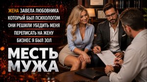 ЖЕНА ЗАВЕЛА ЛЮБОВНИКА ПСИХОЛОГА ОНИ РЕШИЛИ УБЕДИТЬ МЕНЯ ПЕРЕПИСАТЬ БИЗНЕС НА ЖЕНУ I МЕСТЬ МУЖА