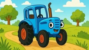 Синий трактор, развивающие игры для детей.